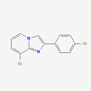 molecular formula C13H8Br2N2 B14882062 8-Bromo-2-(4-bromophenyl)imidazo[1,2-a]pyridine 