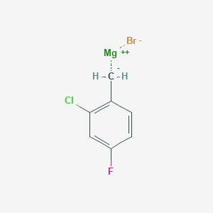 2-chloro-4-fluorobenzylmagnesium bromide, 0.25 M in Ether