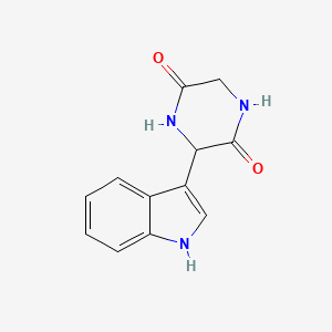 molecular formula C12H11N3O2 B14882083 3-(1H-indol-3-yl)piperazine-2,5-dione 