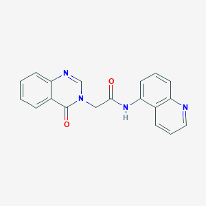 2-(4-oxoquinazolin-3(4H)-yl)-N-(quinolin-5-yl)acetamide