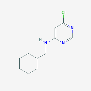 molecular formula C11H16ClN3 B1488209 6-chloro-N-(cyclohexylmethyl)pyrimidin-4-amine CAS No. 1248091-41-9