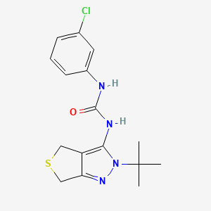 1-(2-tert-butyl-2,6-dihydro-4H-thieno[3,4-c]pyrazol-3-yl)-3-(3-chlorophenyl)urea