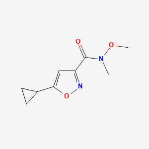 5-cyclopropyl-N-methoxy-N-methylisoxazole-3-carboxamide