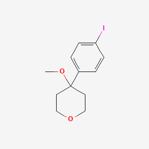 tetrahydro-4-(4-iodophenyl)-4-methoxy-2H-pyran