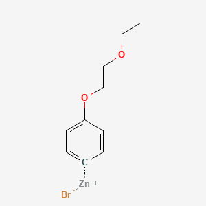 molecular formula C10H13BrO2Zn B14882137 4-(2-Ethoxyethoxy)phenylZinc bromide 