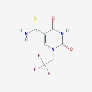 2,4-Dioxo-1-(2,2,2-trifluoroethyl)-1,2,3,4-tetrahydropyrimidine-5-carbothioamide