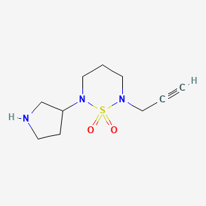 2-(Prop-2-yn-1-yl)-6-(pyrrolidin-3-yl)-1,2,6-thiadiazinane 1,1-dioxide