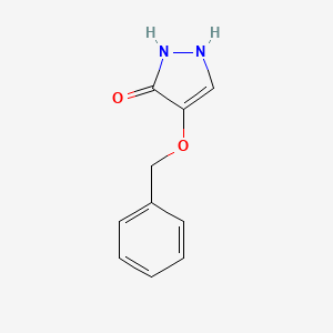 molecular formula C10H10N2O2 B14882194 4-(benzyloxy)-1H-pyrazol-3-ol 