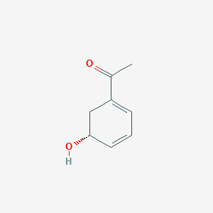 B148822 Ethanone, 1-(5-hydroxy-1,3-cyclohexadien-1-yl)-, (R)-(9CI) CAS No. 130384-72-4