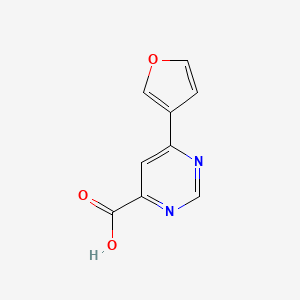 6-(Furan-3-yl)pyrimidine-4-carboxylic acid