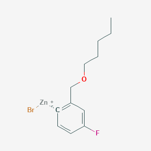 4-Fluoro-2-[(n-pentyloxy)methyl]phenylZinc bromide