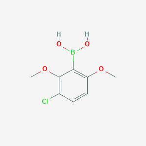 molecular formula C8H10BClO4 B14882216 (3-Chloro-2,6-dimethoxyphenyl)boronic acid CAS No. 512186-37-7