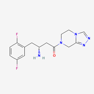 molecular formula C15H17F2N5O B14882218 (R)-3-Amino-4-(2,5-difluorophenyl)-1-(5,6-dihydro-[1,2,4]triazolo[4,3-a]pyrazin-7(8H)-yl)butan-1-one 