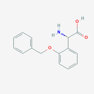 molecular formula C15H15NO3 B14882232 2-(BenZyloxy)phenylglycine (H-Phg(2-OBZl)-OH) 