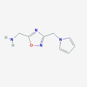 (3-((1H-pyrrol-1-yl)methyl)-1,2,4-oxadiazol-5-yl)methanamine