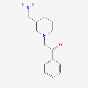 2-(3-(Aminomethyl)piperidin-1-yl)-1-phenylethan-1-one