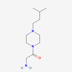 2-Amino-1-[4-(3-methylbutyl)piperazin-1-yl]ethan-1-one