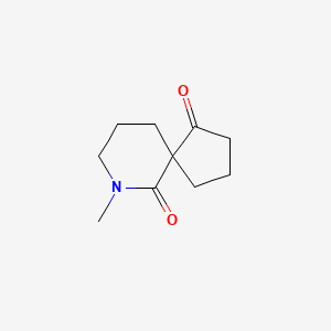 molecular formula C10H15NO2 B14882280 7-Methyl-7-azaspiro[4.5]decane-1,6-dione 