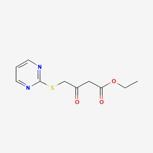 Ethyl 3-oxo-4-(pyrimidin-2-ylthio)butanoate