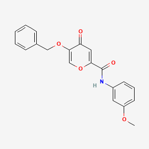 5-(benzyloxy)-N-(3-methoxyphenyl)-4-oxo-4H-pyran-2-carboxamide