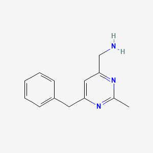 (6-Benzyl-2-methylpyrimidin-4-yl)methanamine