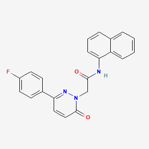 2-(3-(4-fluorophenyl)-6-oxopyridazin-1(6H)-yl)-N-(naphthalen-1-yl)acetamide