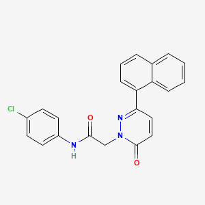 N-(4-chlorophenyl)-2-(3-(naphthalen-1-yl)-6-oxopyridazin-1(6H)-yl)acetamide