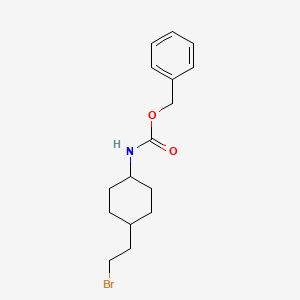 molecular formula C16H22BrNO2 B14882349 benzyl N-[(1r,4r)-4-(2-bromoethyl)cyclohexyl]carbamate 