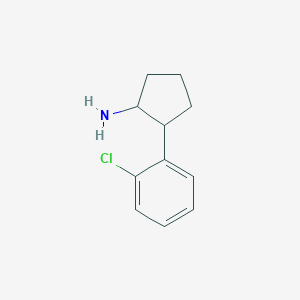 molecular formula C11H14ClN B1488235 2-(2-Chlorophenyl)cyclopentan-1-amine CAS No. 1247340-94-8