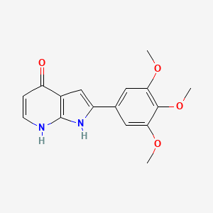 2-(3,4,5-Trimethoxyphenyl)-1H-pyrrolo[2,3-b]pyridin-4-ol