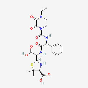 (4S)-2-(Carboxy((R)-2-(4-ethyl-2,3-dioxopiperazine-1-carboxamido)-2-phenylacetamido)methyl)-5,5-dimethylthiazolidine-4-carboxylic acid