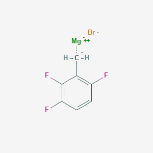 molecular formula C7H4BrF3Mg B14882366 2,3,6-Trifluorobenzylmagnesium bromide, 0.25 M in 2-MeTHF 