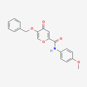 5-(benzyloxy)-N-(4-methoxyphenyl)-4-oxo-4H-pyran-2-carboxamide