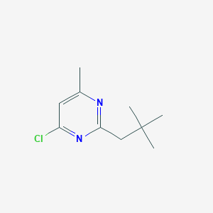 4-Chloro-2-(2,2-dimethylpropyl)-6-methylpyrimidine