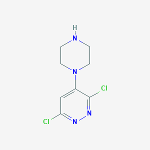 molecular formula C8H10Cl2N4 B1488242 3,6-Dichloro-4-piperazin-1-yl-pyridazine CAS No. 1143575-88-5
