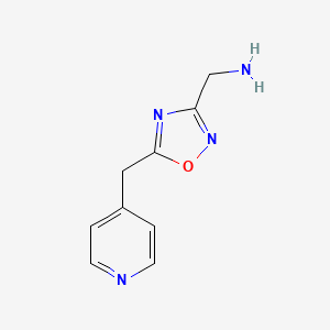 (5-(Pyridin-4-ylmethyl)-1,2,4-oxadiazol-3-yl)methanamine