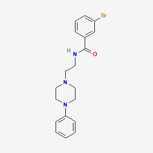 3-bromo-N-[2-(4-phenylpiperazin-1-yl)ethyl]benzamide