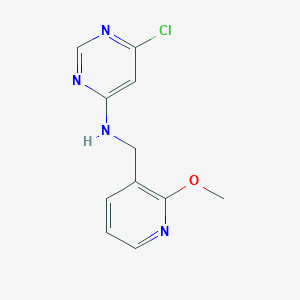 6-chloro-N-((2-methoxypyridin-3-yl)methyl)pyrimidin-4-amine