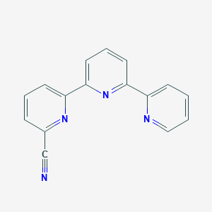 molecular formula C16H10N4 B14882445 6-(6-pyridin-2-ylpyridin-2-yl)pyridine-2-carbonitrile 