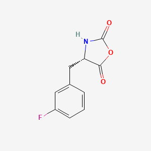 molecular formula C10H8FNO3 B14882451 (S)-4-(3-Fluorobenzyl)oxazolidine-2,5-dione 