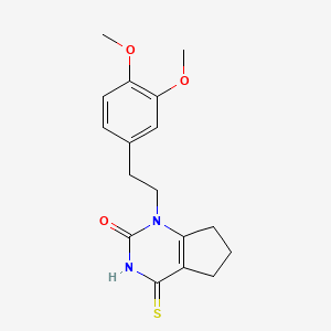 1-(3,4-dimethoxyphenethyl)-4-thioxo-3,4,6,7-tetrahydro-1H-cyclopenta[d]pyrimidin-2(5H)-one