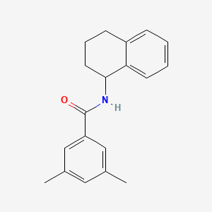 3,5-dimethyl-N-(1,2,3,4-tetrahydronaphthalen-1-yl)benzamide