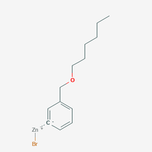 molecular formula C13H19BrOZn B14882533 3-[(n-Hexyloxy)methyl]phenylZinc bromide 