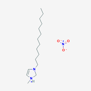 molecular formula C16H33N3O3 B14882583 1-Dodecyl-3-methylimidazolium perchlorate 