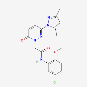 N-(5-chloro-2-methoxyphenyl)-2-(3-(3,5-dimethyl-1H-pyrazol-1-yl)-6-oxopyridazin-1(6H)-yl)acetamide