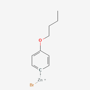 molecular formula C10H13BrOZn B14882614 4-n-Butoxyphenylzinc bromide 