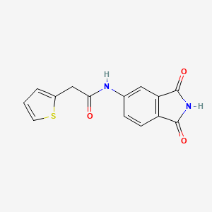 N-(1,3-dioxoisoindolin-5-yl)-2-(thiophen-2-yl)acetamide