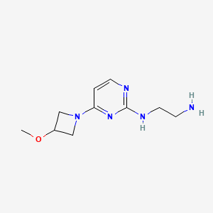 molecular formula C10H17N5O B14882660 N1-(4-(3-methoxyazetidin-1-yl)pyrimidin-2-yl)ethane-1,2-diamine 