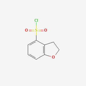 molecular formula C8H7ClO3S B14882670 2,3-Dihydrobenzofuran-4-sulfonyl chloride 