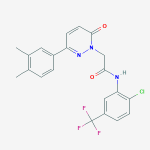 N-(2-chloro-5-(trifluoromethyl)phenyl)-2-(3-(3,4-dimethylphenyl)-6-oxopyridazin-1(6H)-yl)acetamide